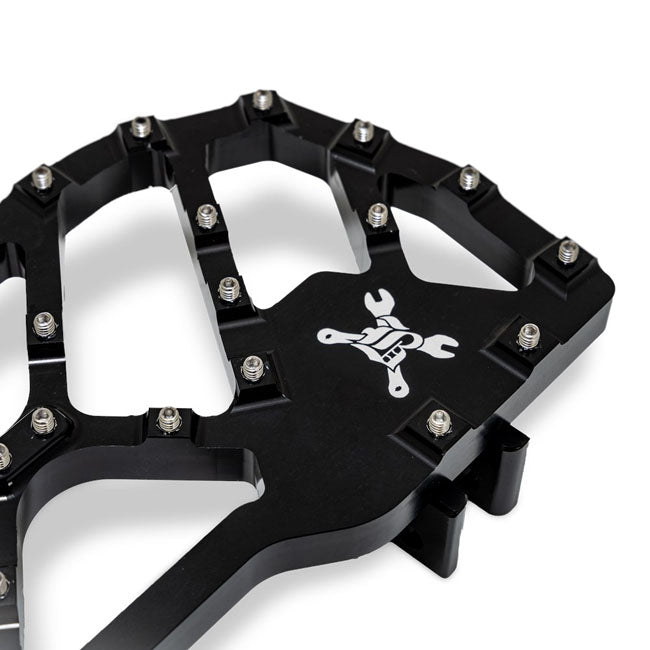 Burly Brand, MX-Evolution rider floorboards. Black