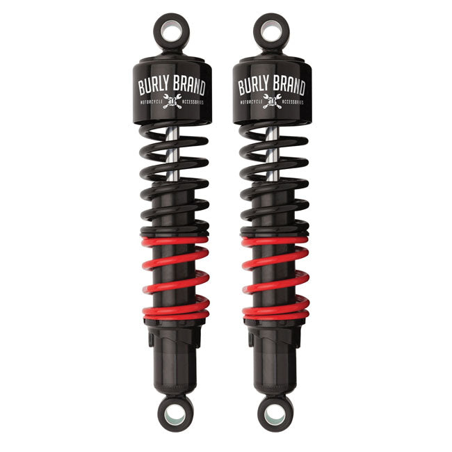 Burly Brand, stiletto shocks, 13" Heavy duty rate. Black