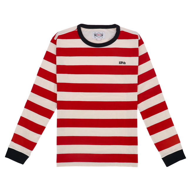 13 1/2 TSR long sleeve red/white