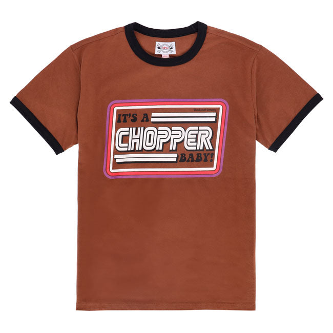 13 1/2 It''s a chopper baby t-shirt brown