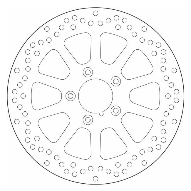 SBS, ''10-Spoke Rigid'' brake rotor 292mm. Front