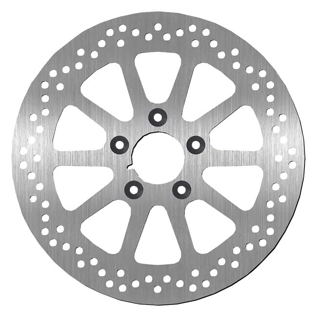 SBS, ''10-Spoke Rigid'' brake rotor 300mm. Rear. 6mm thick