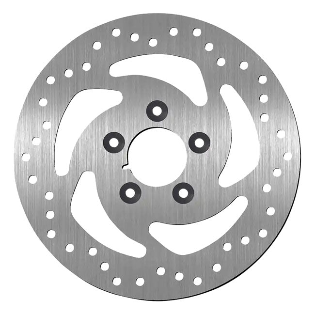 SBS, ''5-Spoke Swept Rigid'' brake rotor 260mm. Rear