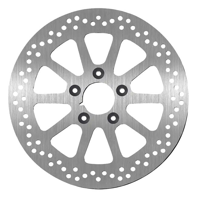 SBS, ''10-Spoke Rigid'' brake rotor 300mm. Rear. 5mm thick