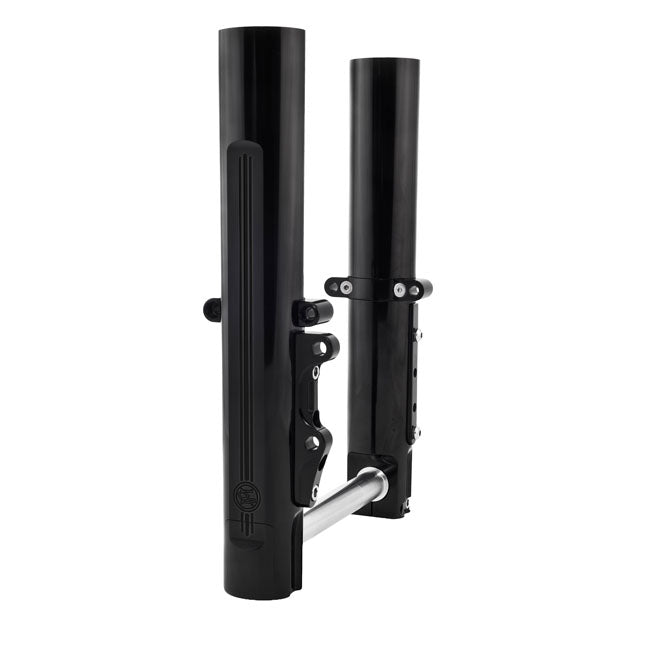 PM, lower leg assembly, dual disc, radial calipers. Black