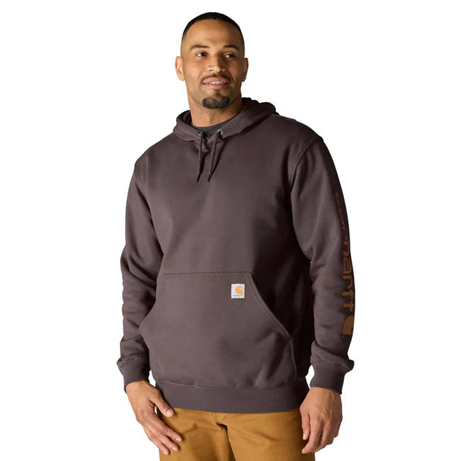 Carhartt Sleeve Logo hoodie dark sepia