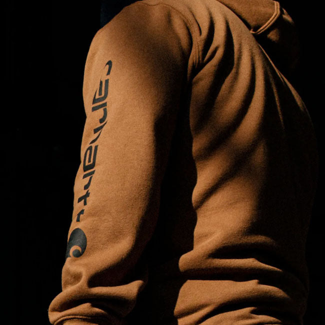Carhartt Sleeve Logo hoodie carhartt® brown