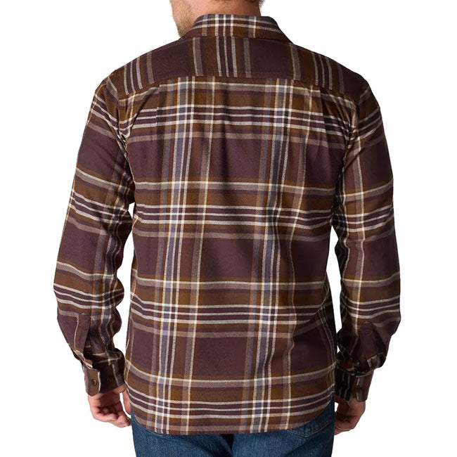 Carhartt Flannel Plaid shirt dark sepia