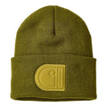 Carhartt Patch beanie dark bronzed green