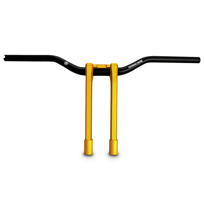 PM, 1-1/4" Phatbar & 14.5" riser kit. Gold Ops