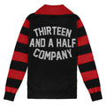 13 1/2 Outlaw half-zip sweater black/red