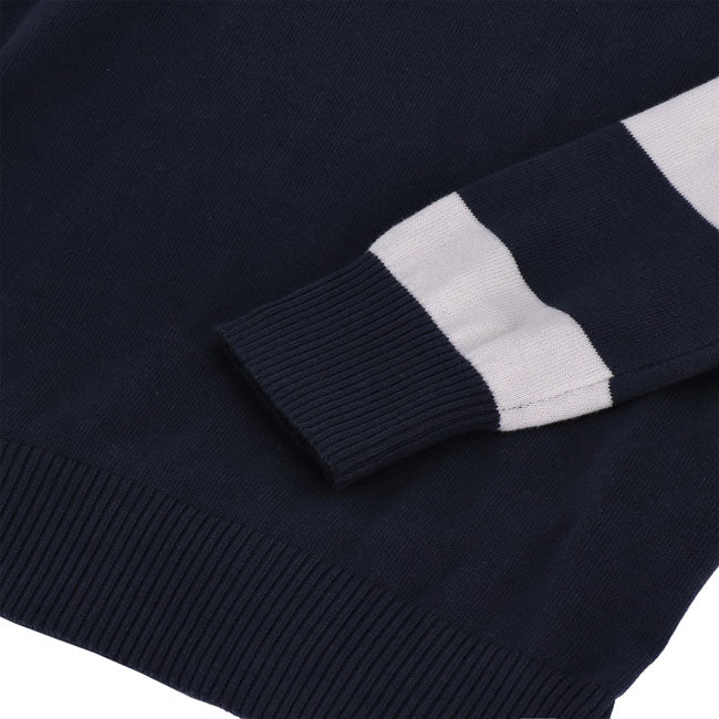 13 1/2 Outlaw half-zip sweater navy/offwhite