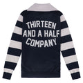 13 1/2 Outlaw half-zip sweater navy/offwhite
