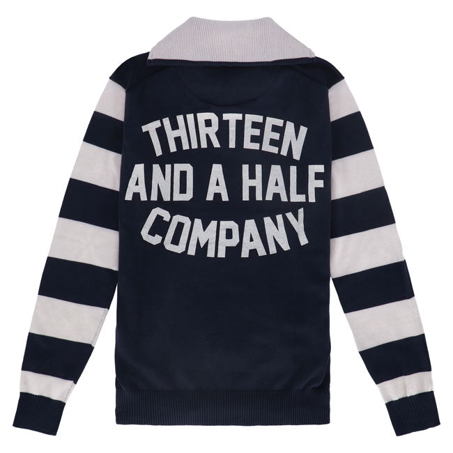 13 1/2 Outlaw half-zip sweater navy/offwhite