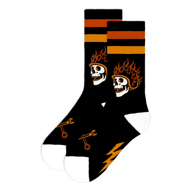American Socks Piston Rebels Mid High socks black