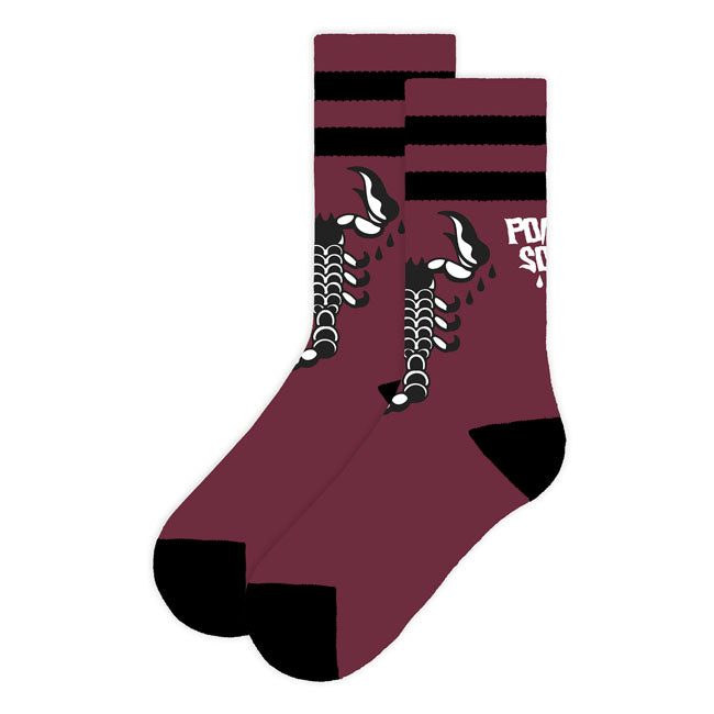 American Socks Poison Soul Mid High socks red