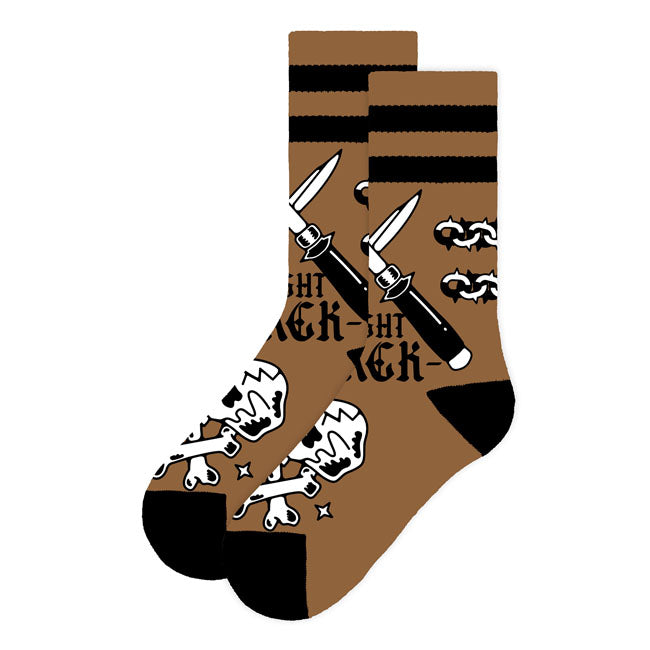 American Socks Fight Mid High socks back/brown