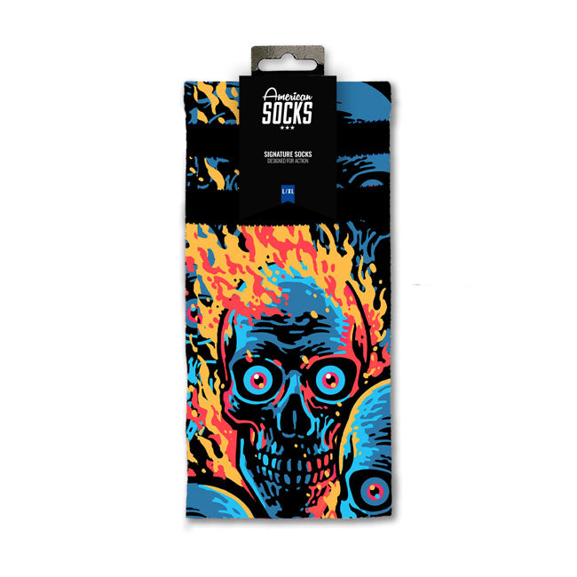American Socks Knucklehead Mid High  socks blue