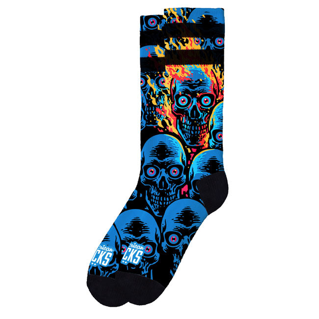 American Socks Knucklehead Mid High  socks blue