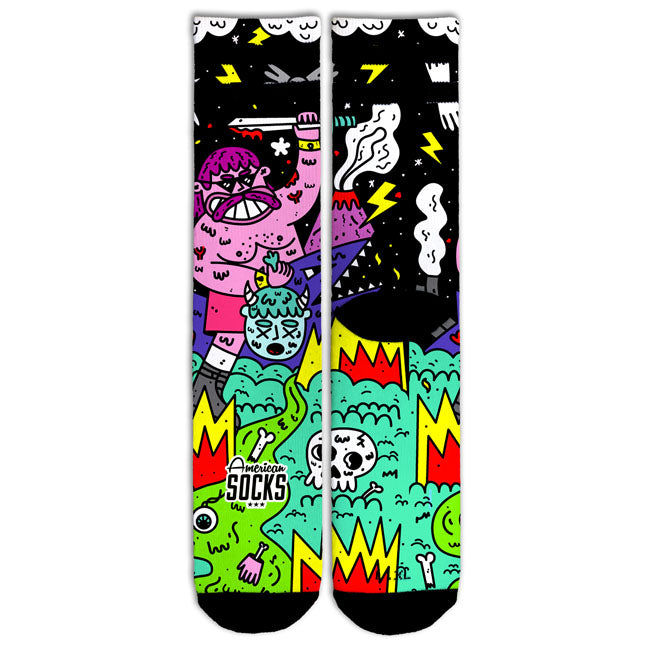 American Socks Barbarian Signature socks black