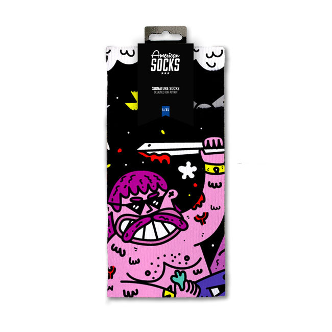 American Socks Barbarian Signature socks black