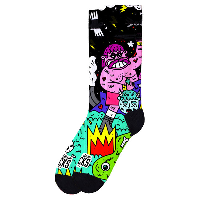 American Socks Barbarian Signature socks black