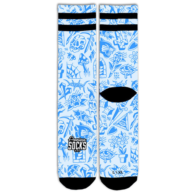 American Socks Freaked Signature socks blue