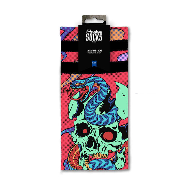 American Socks Dead and Alive Signature socks pink