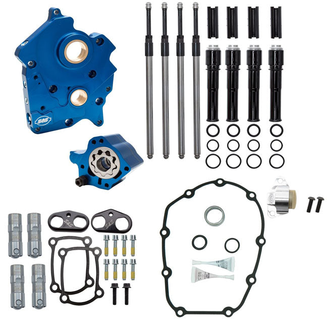S&S M8 Cam Chest kit - Chain drive, no cam. Black