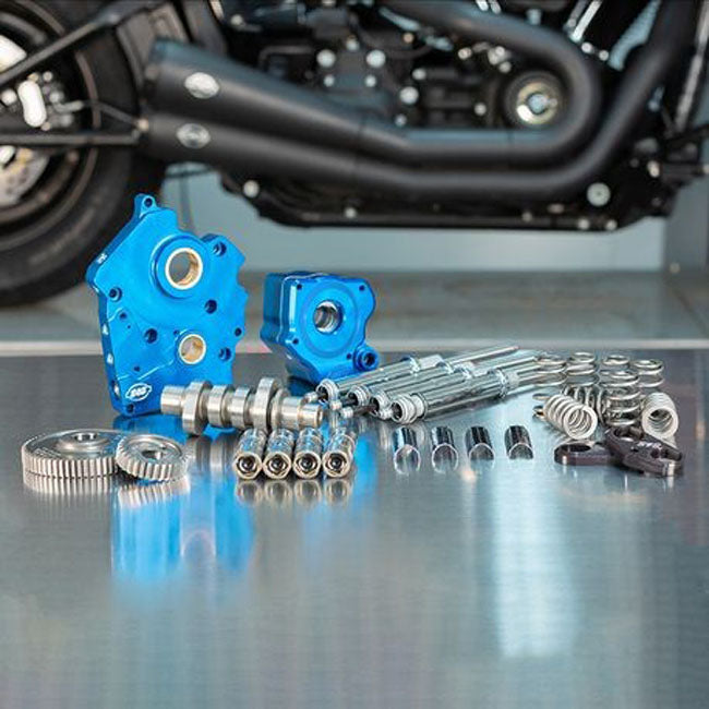 S&S, 550G cam chest kit M8 - Gear drive, oil cooled. Chrome