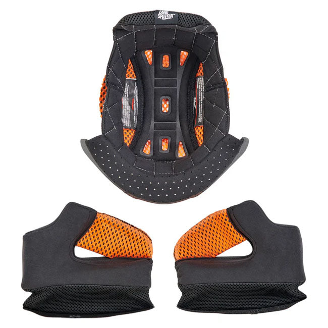 Biltwell Lane Splitter helmet liner set + pads — Biltwell Lane Splitter size S