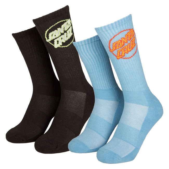 Santa Cruz Partial Dot sock pacific blue&black