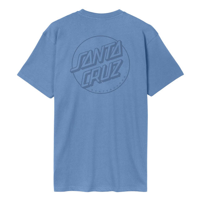 Santa Cruz Tonal Opus Dot Stripe t-shirt azure blue