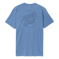 Santa Cruz Tonal Opus Dot Stripe t-shirt azure blue