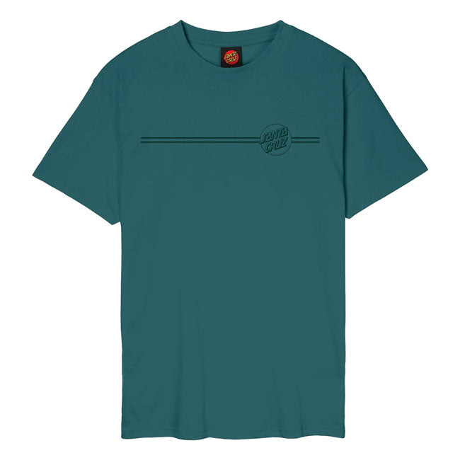 Santa Cruz Tonal Opus Dot Stripe t-shirt cosmic teal