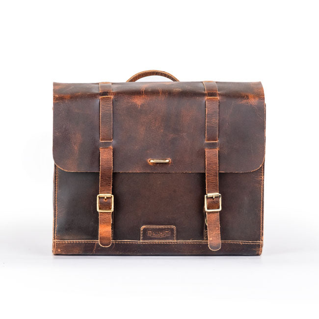 Trip Machine, Legacy Saddlebag set. Cognac