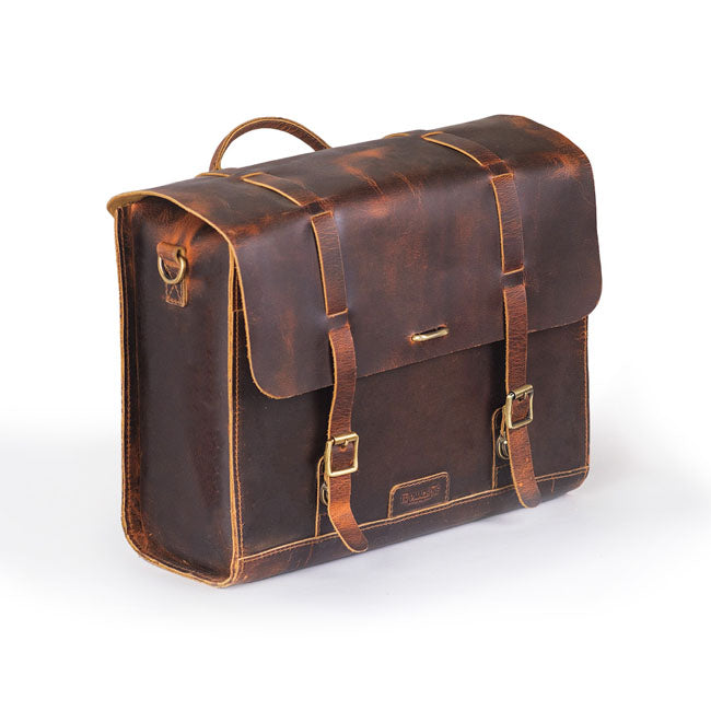 Trip Machine, Legacy Saddlebag set. Cognac