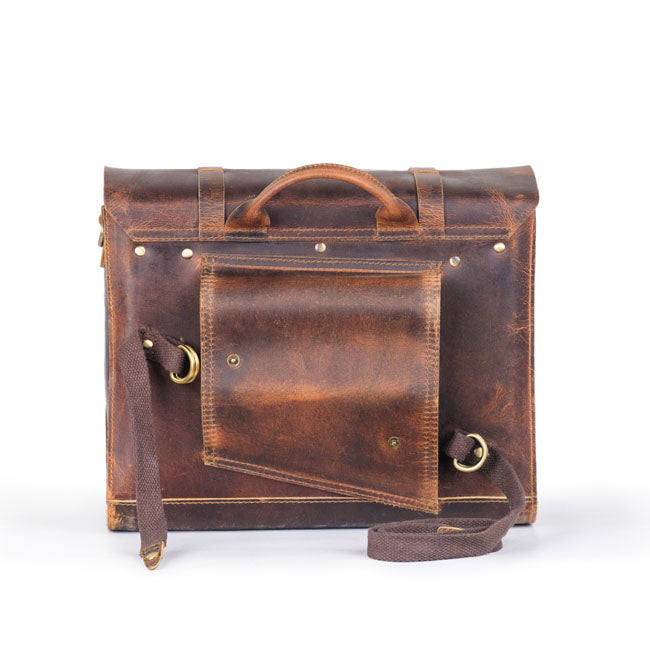 Trip Machine, Legacy Saddlebag set. Cognac