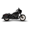 Zard, Racing Slip-Ons with Black Alu End Caps. Black — 17-20 Touring