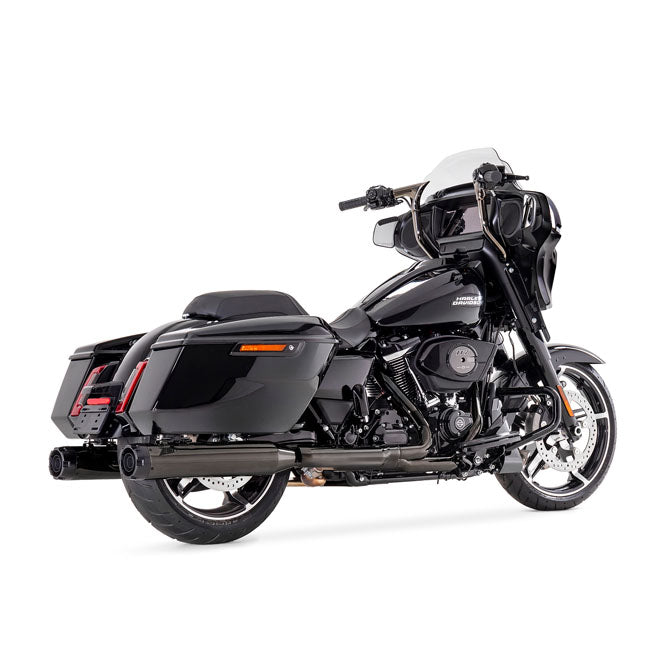 Zard, Slip-On mufflers set. Black-chrome Stainless