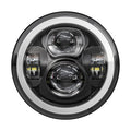 Bright, 7" Doubler LED headlamp unit. Black