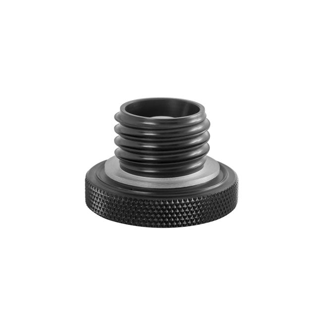 Motone, vented gas cap. Black aluminum