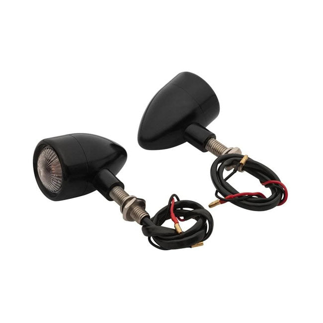 Motone, custom billet turn signal set. Black
