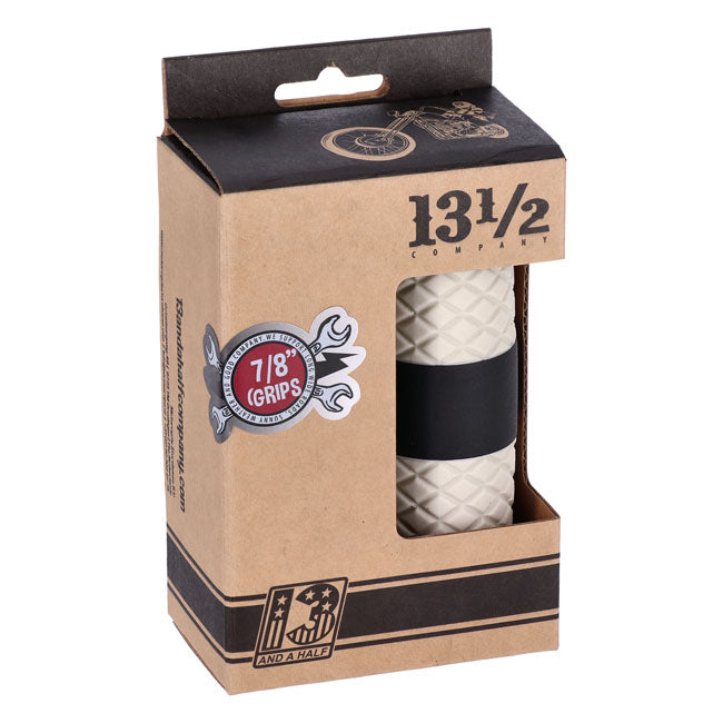 13 1/2 Outlaw grips black/white 7/8"