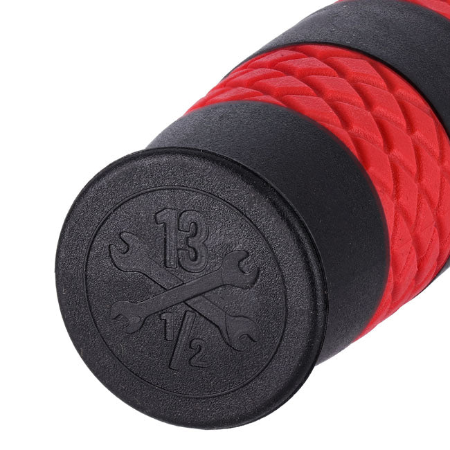 13 1/2 Outlaw grips black/red 7/8"