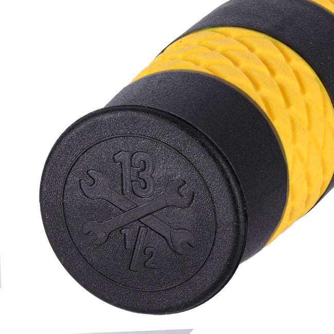 13 1/2 Outlaw grips black/yellow 7/8"
