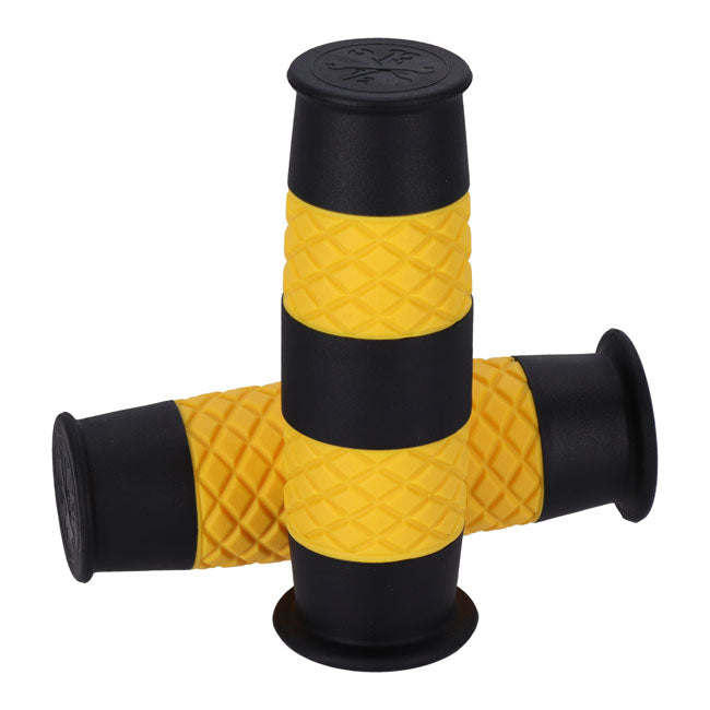 13 1/2 Outlaw grips black/yellow 7/8"