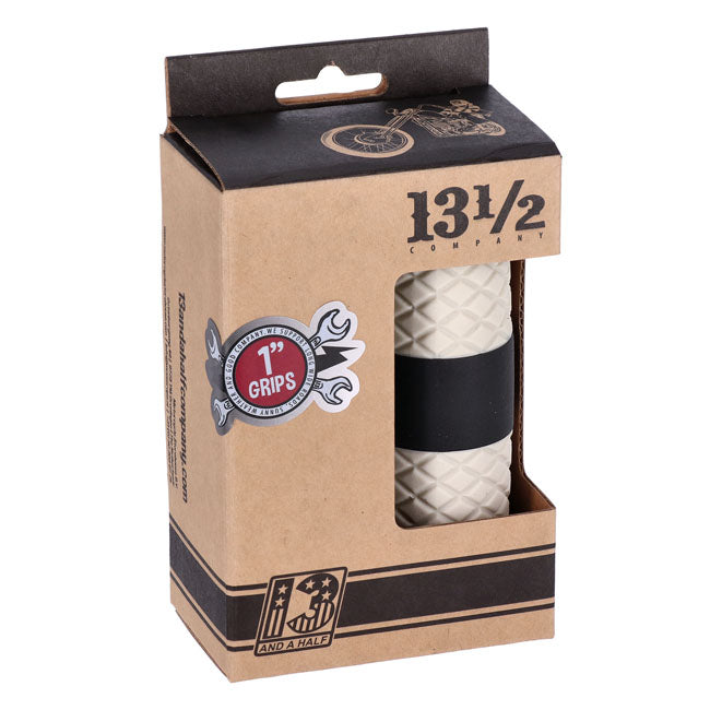 13 1/2 Outlaw grips black/white 1"
