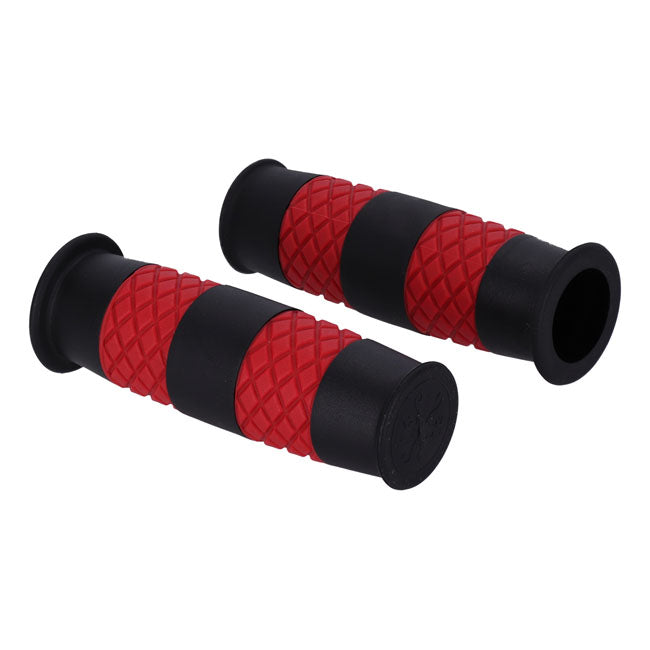 13 1/2 Outlaw grips black/red 1"