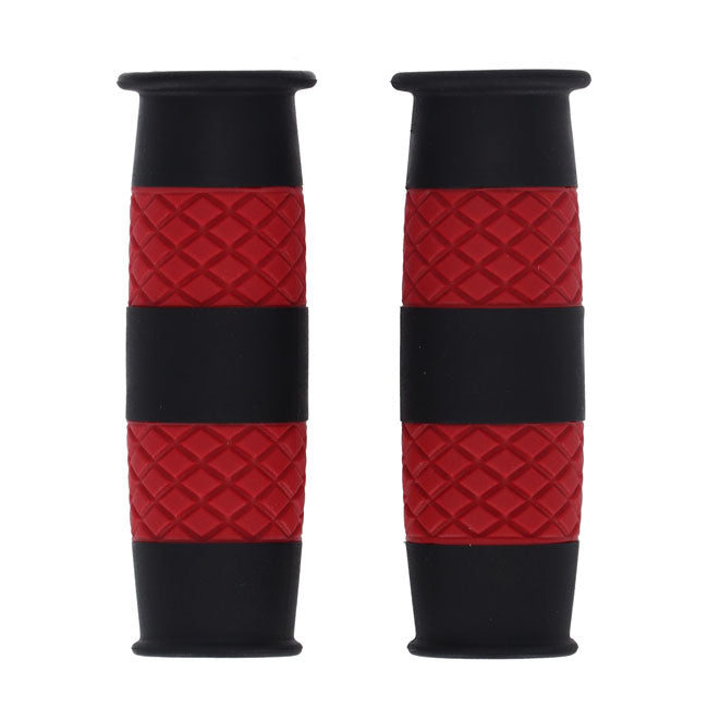 13 1/2 Outlaw grips black/red 1"
